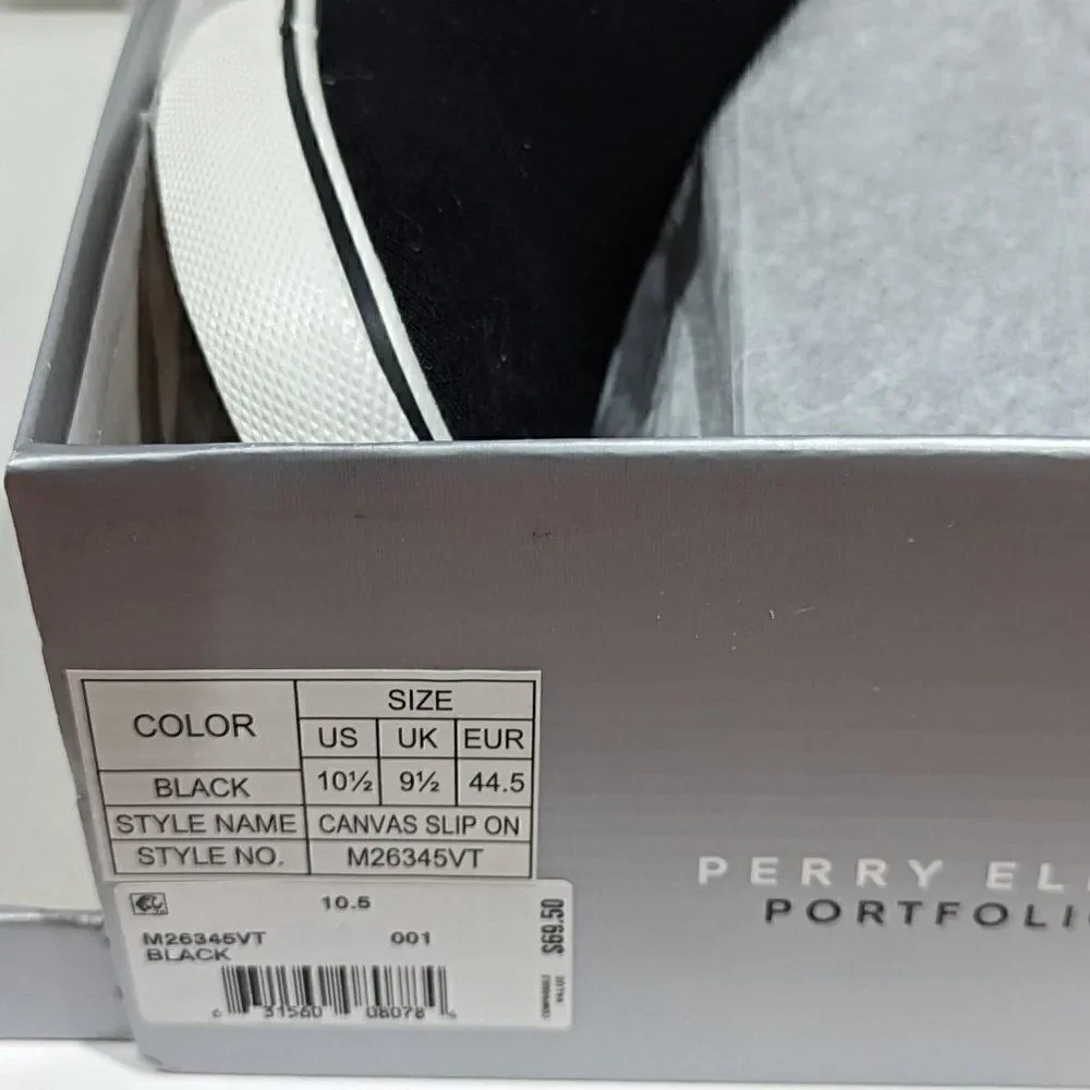 BNWT!!!!Perry Ellis CANVAS DECK SLIP ON SNEAKER - Picture 8 of 10